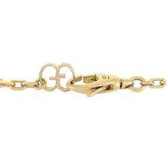 Gucci GG Running 18 Karat Yellow Gold Double G Charm Bracelet