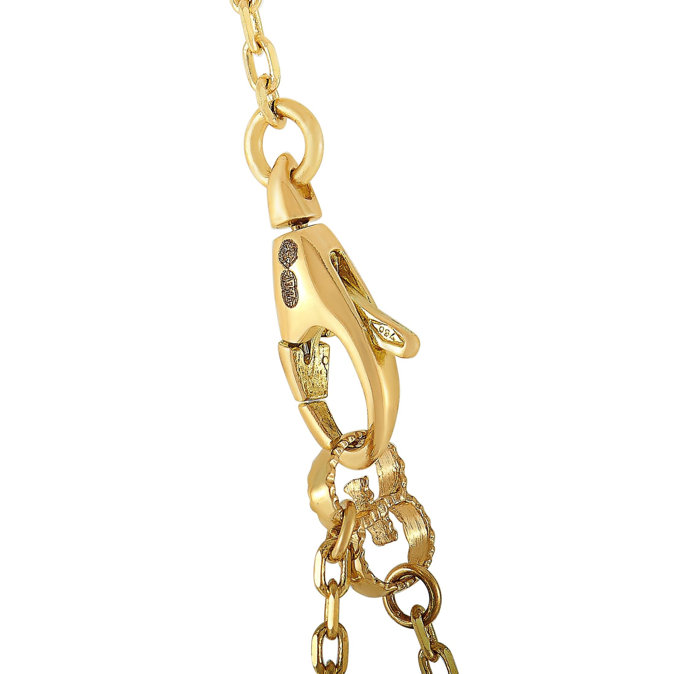 gg running 18k necklace