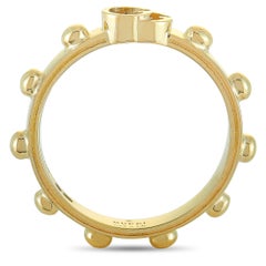 Gucci GG Running 18 Karat Yellow Gold Ring