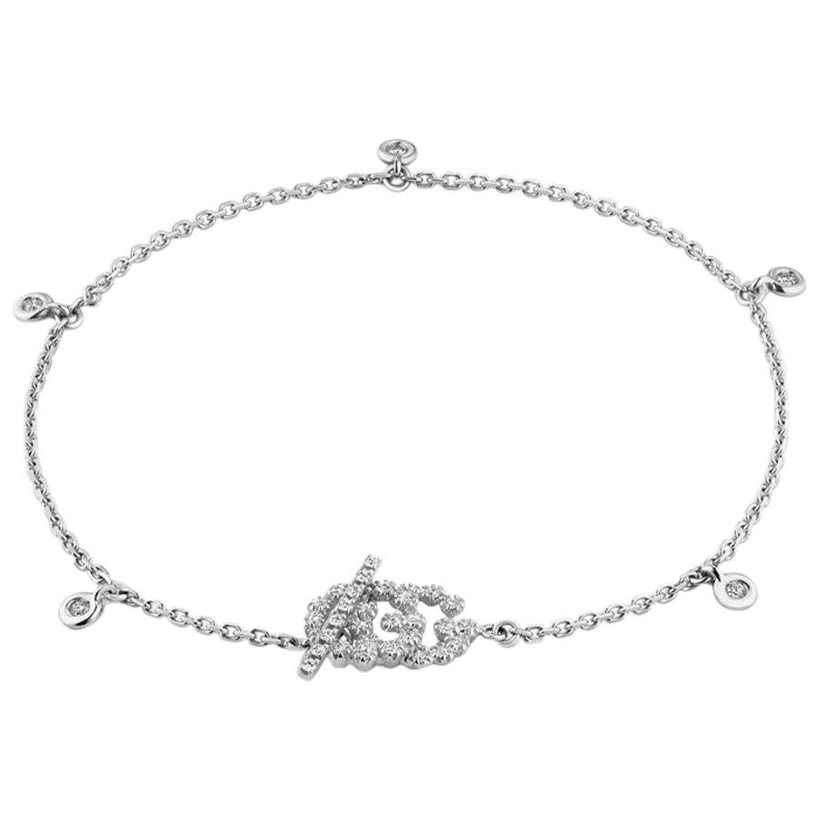 Gucci GG Running Bracelet with Diamonds YBA481671002