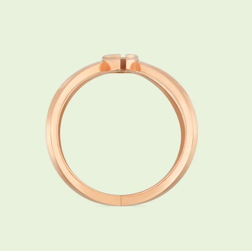 Gucci GG Laufsteg Criss-cross Ring YBC702344001 Damen im Angebot