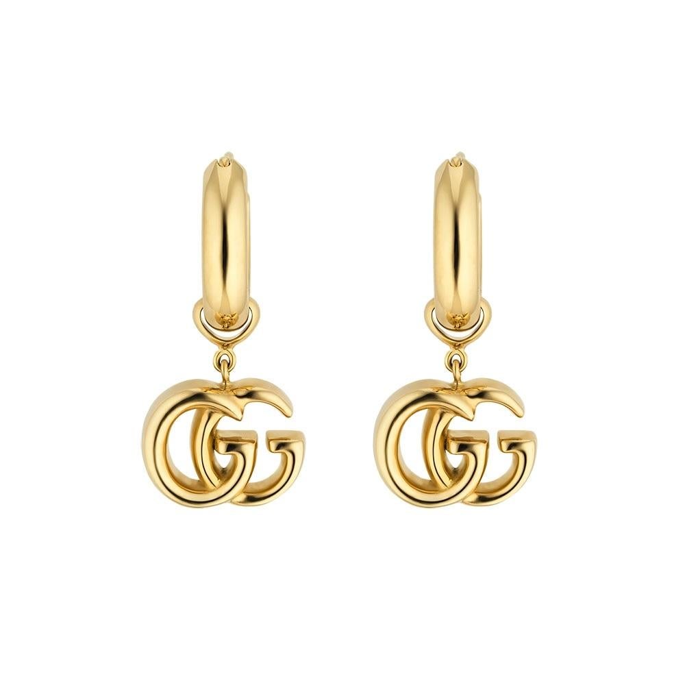 Boucles d'oreilles pendantes Gucci GG Running en or - YBD582017001 Neuf - En vente à Wilmington, DE