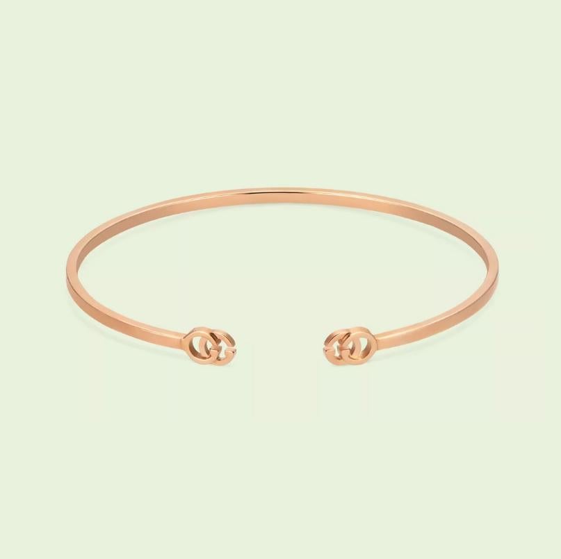 18k rose gold
Double G
Band width: .8