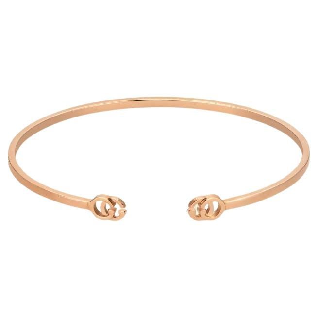 Gucci GG Running Rose Gold Cuff Bracelet YBA481663002 For Sale