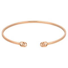 Gucci GG Running Rose Gold Cuff Bracelet YBA481663002