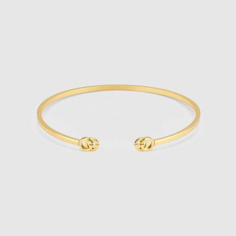 Gucci GG Laufsteg Manschette aus Gelbgold YBA481663001 im Zustand „Neu“ in Wilmington, DE