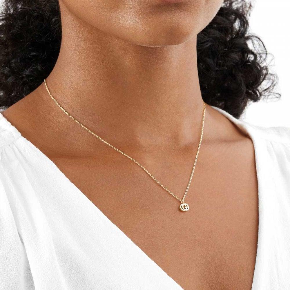 gucci running gg necklace