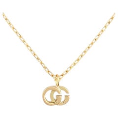 Gucci GG Running Collar de oro amarillo con topacio YBB481638001