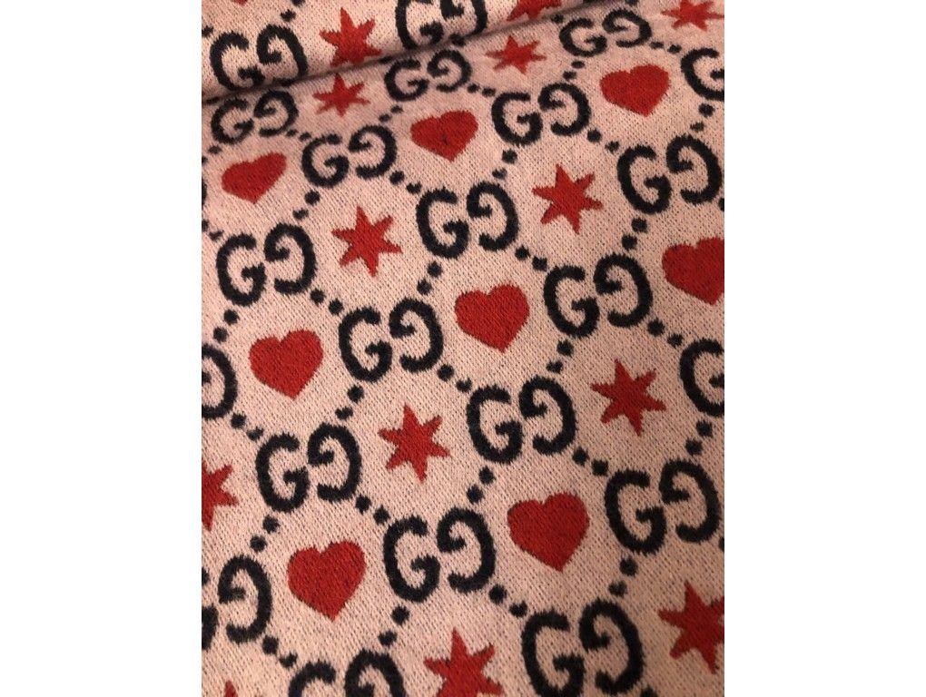 Gorgeous scarf by Gucci combined with iconic GG elements. The GG Pattern next to the pink/beige wool is exquisite.

BRAND	
Gucci

ACCESSORIES	
Black envelopebag, Tag

COLOUR	
Beige, Black, pink, Red

FEATURES	
9% cotton, 91% wool, Hand-finished