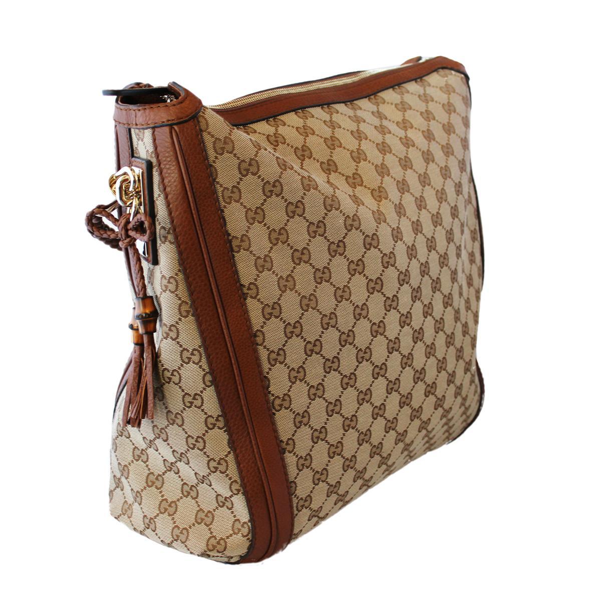 Gray Gucci GG Shoulder Bag