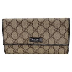 Gucci GG Brieftasche mit langem Monogramm mit Klappe GG-W0128P-0007