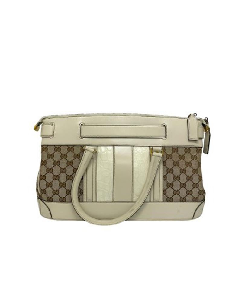 gucci bag with white trim