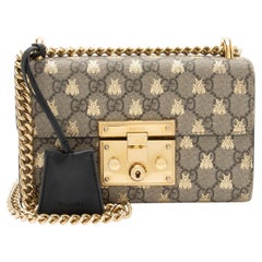 Gucci GG Supreme Bee Padlock Small Shoulder Bag