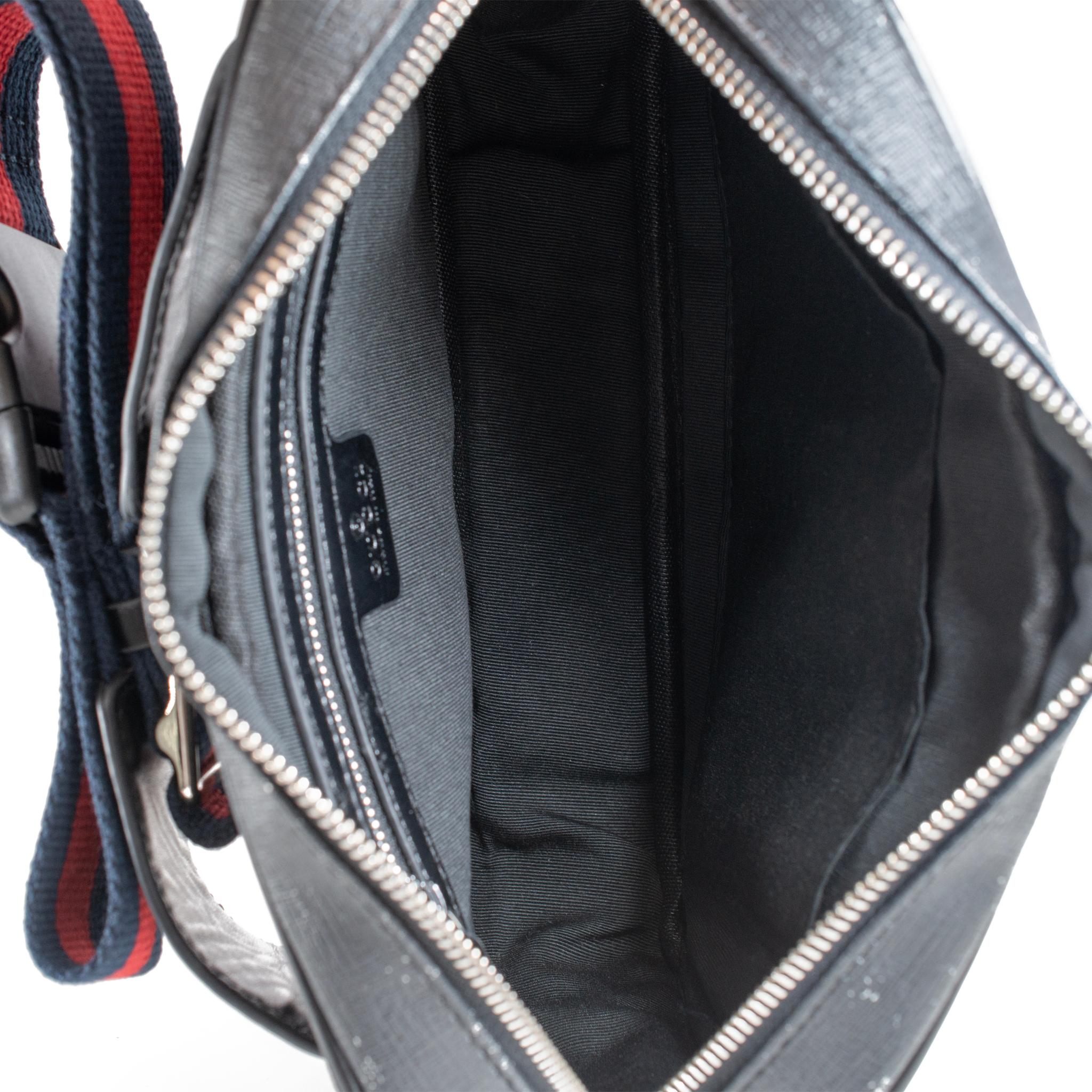 Gucci GG Supreme Black Canvas 474293 Belt Bag For Sale 1