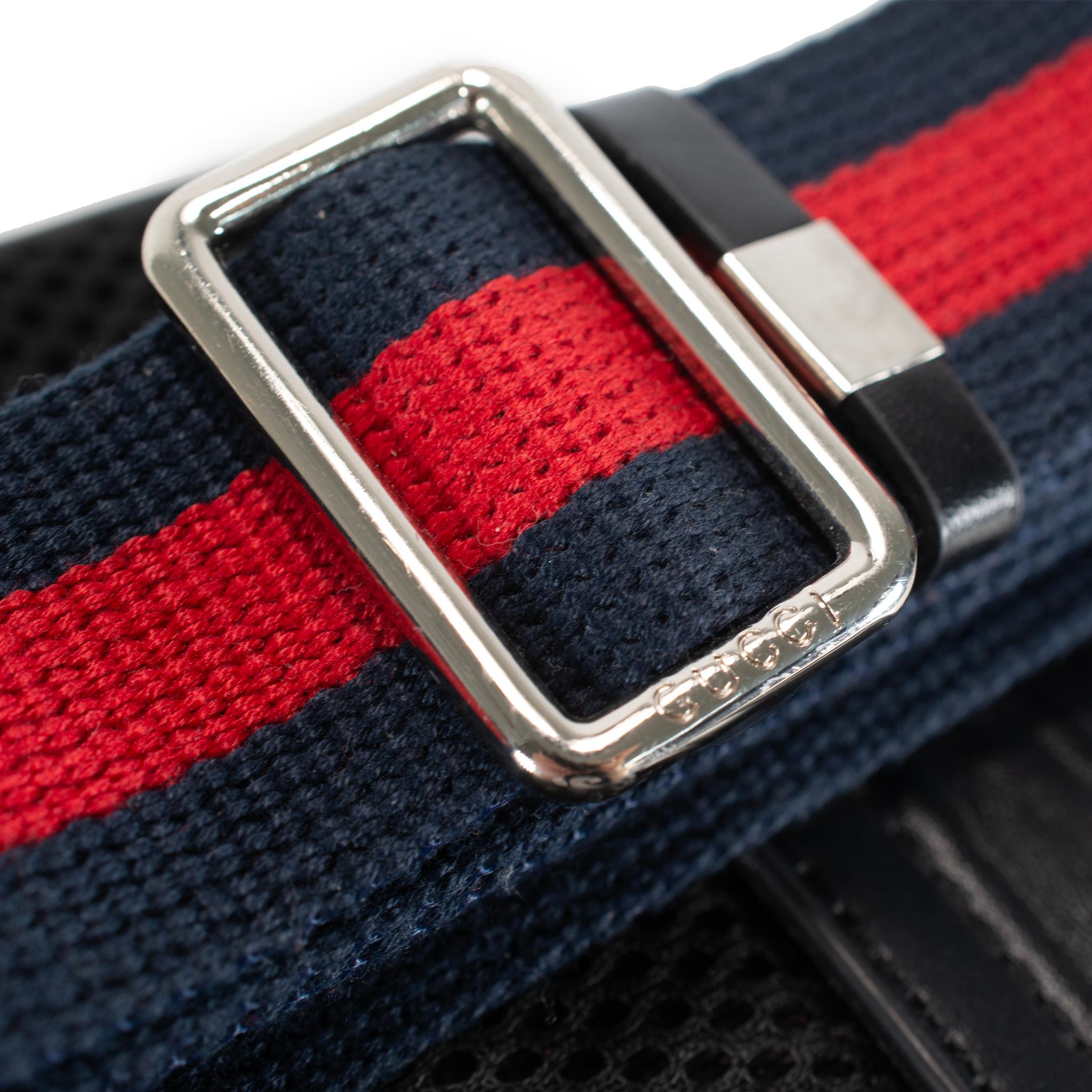 Gucci GG Supreme Black Canvas 474293 Belt Bag For Sale 4