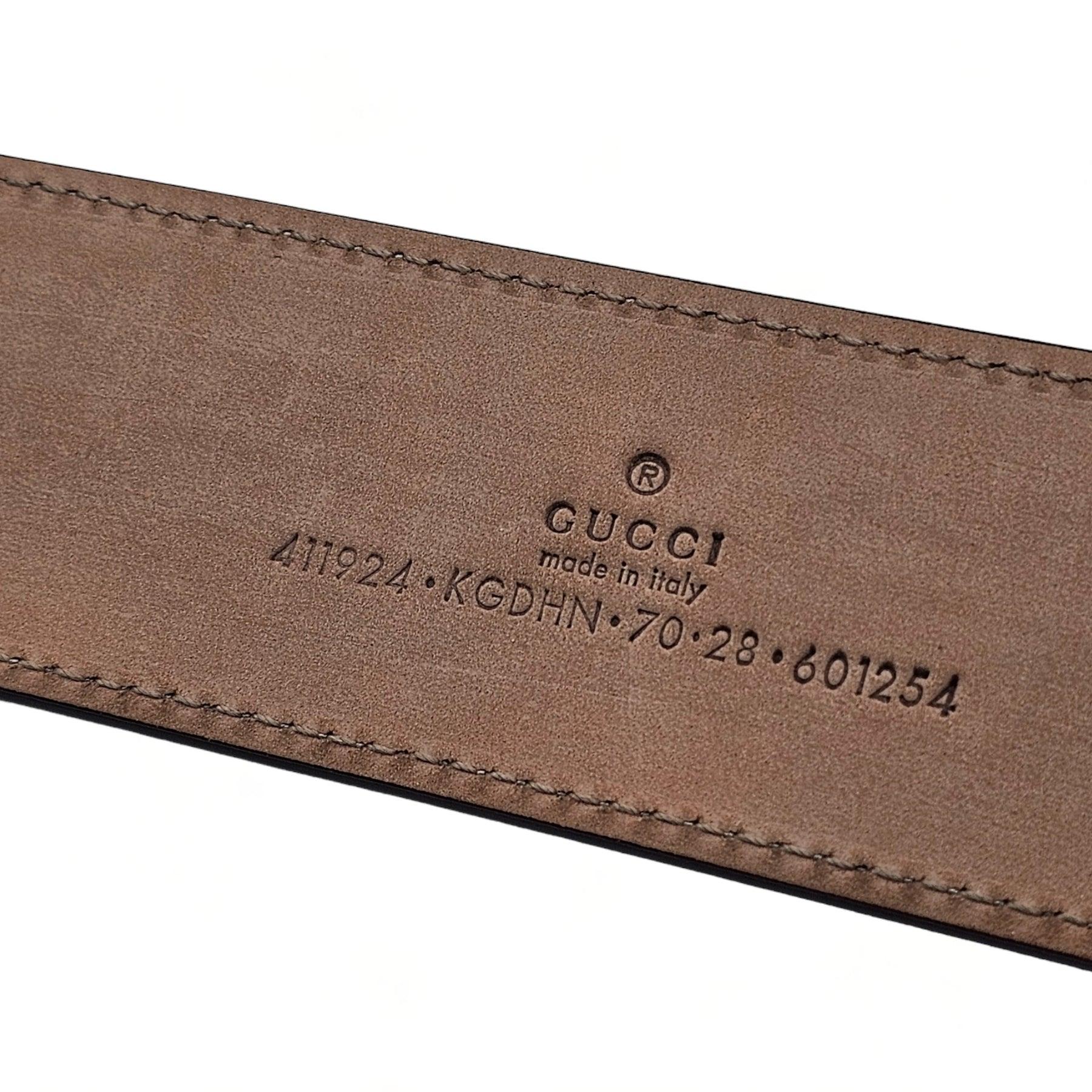 Noir Gucci GG Supreme Blondie Brown Blue Ceinture en vente