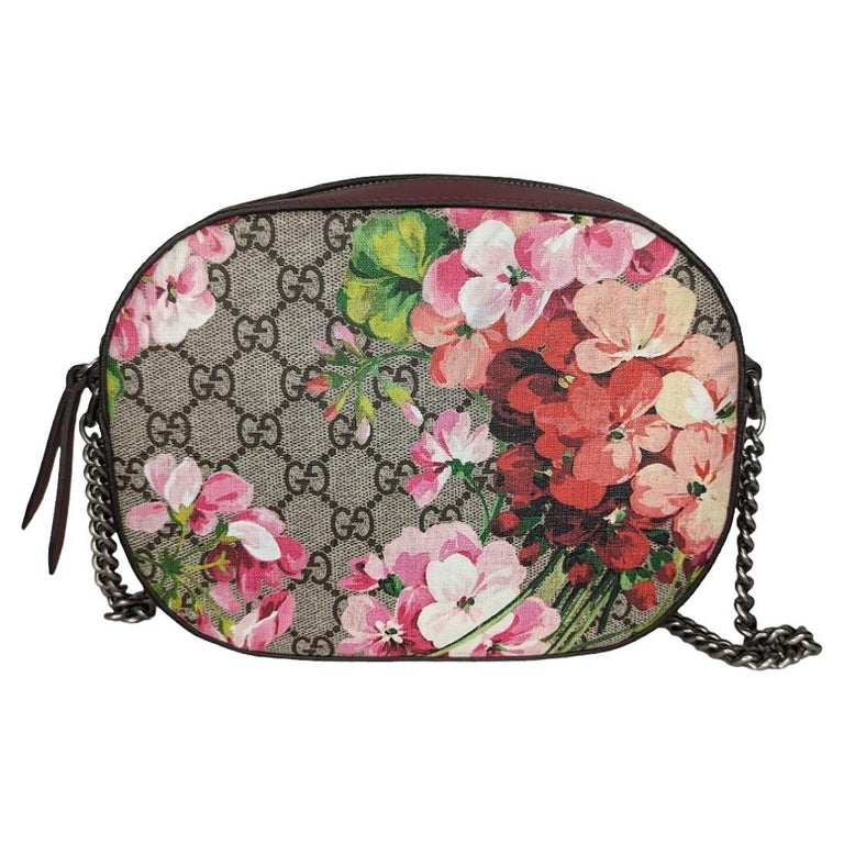 Mini Chain Crossbody Flower Print Bags