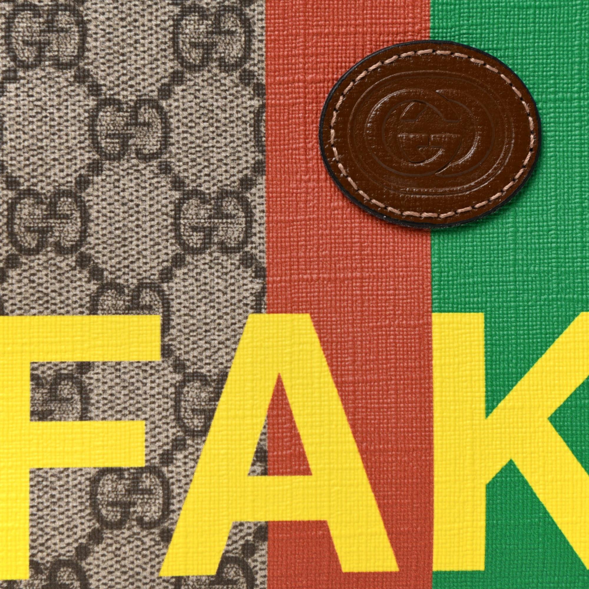 Gucci GG Supreme Brown Monogram Fake/not Retro Clutch Bag For Sale 4