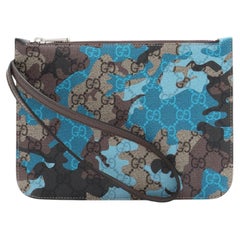 Gucci GG Supreme Camouflage Pochette