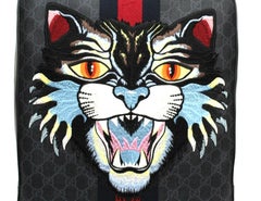 Gucci GG Supreme Canvas Angry Cat Backpack