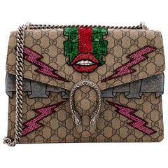 Gucci GG Supreme Canvas Medium Sequin Dionysus Bag