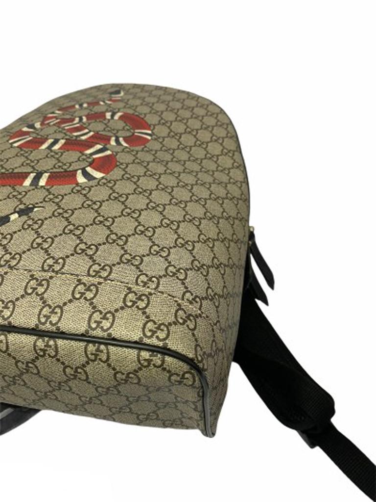 Women's or Men's Gucci GG Supreme Canvas Snake Backpack