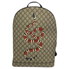 Gucci GG Supreme Canvas Snake Backpack