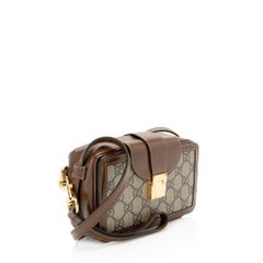 Gucci GG Supreme Clasp Camera Bag