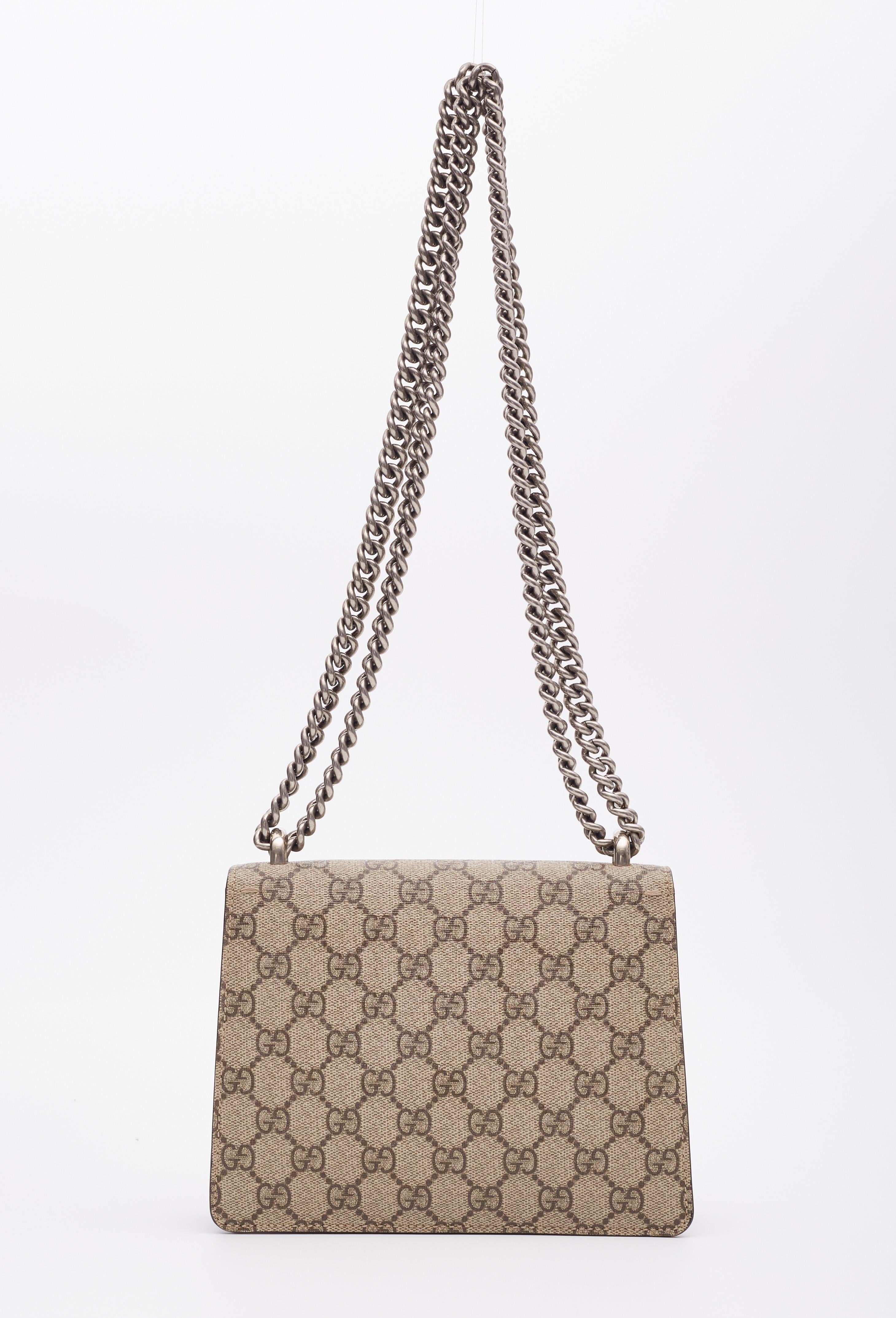 Mini sac Gucci GG Supreme Ebony Monogram Dionysus (421970) Pour femmes en vente