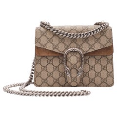 Used Gucci GG Supreme Ebony Monogram Dionysus Mini Bag (421970)