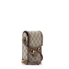 Gucci GG Supreme Horsebit 1955 Vertical Mini Shoulder Bag