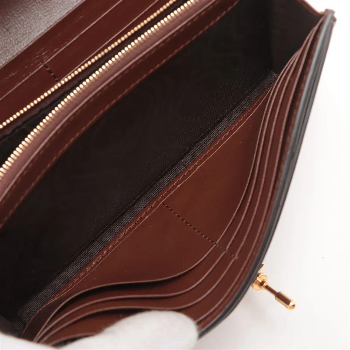 Gucci GG Supreme Jackie Leather Chain Wallet Bag Beige en vente 4