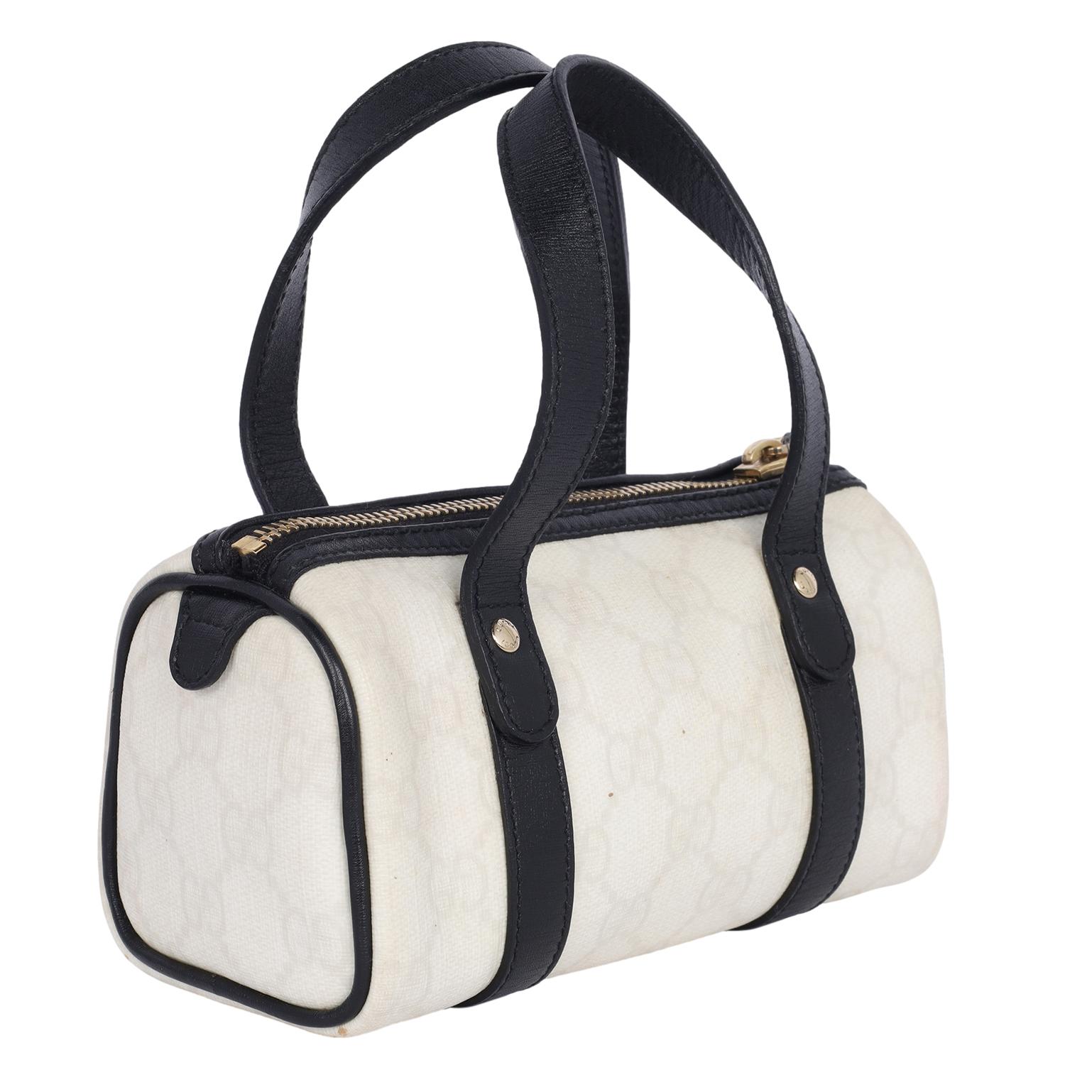 Gucci GG Supreme Joy Boston Bag Mini Black White 5