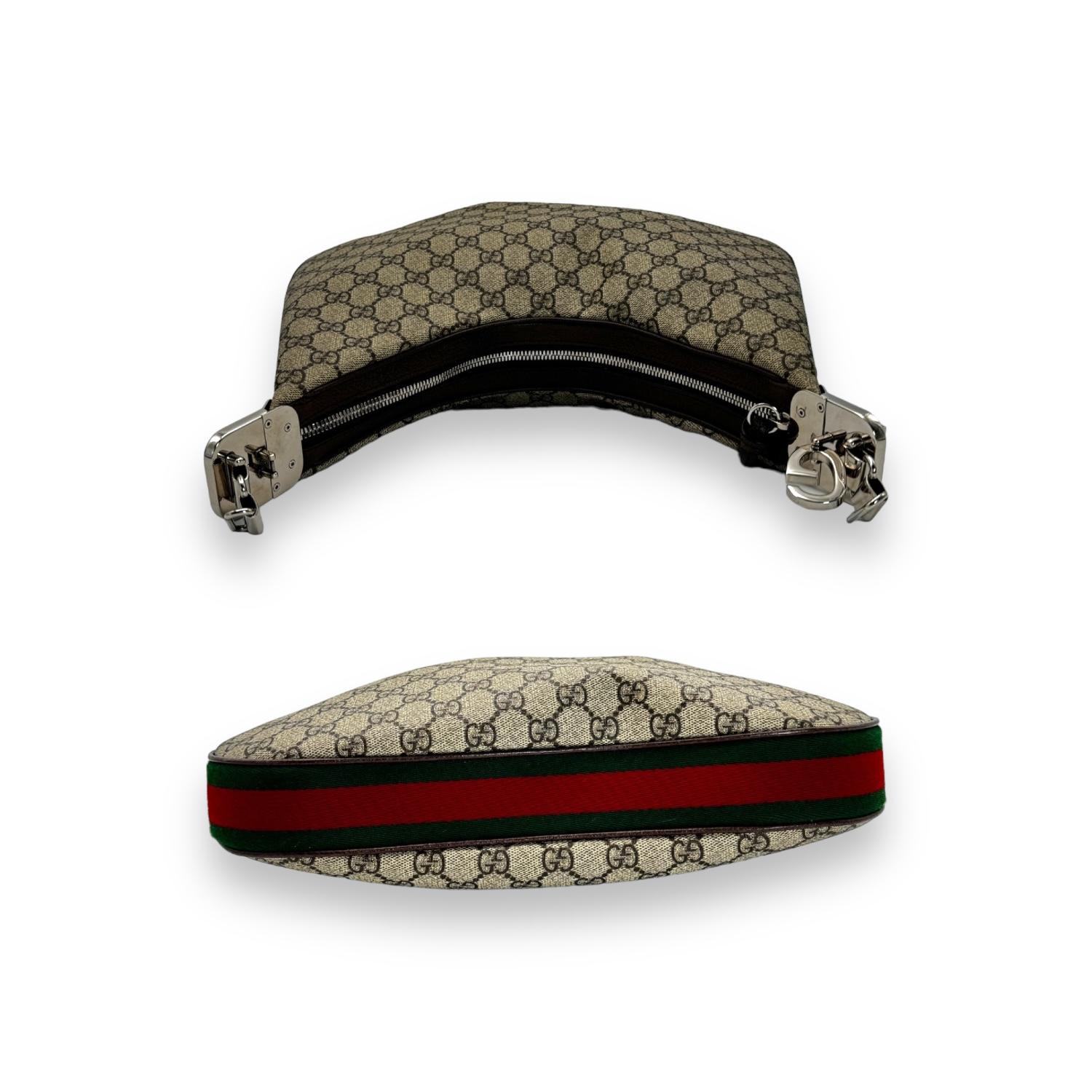 Gucci GG Supreme Large Attache Hobo Crossbody Bag 1