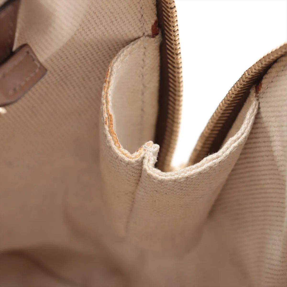Bolso de piel Gucci GG Supreme Marrón en venta 7