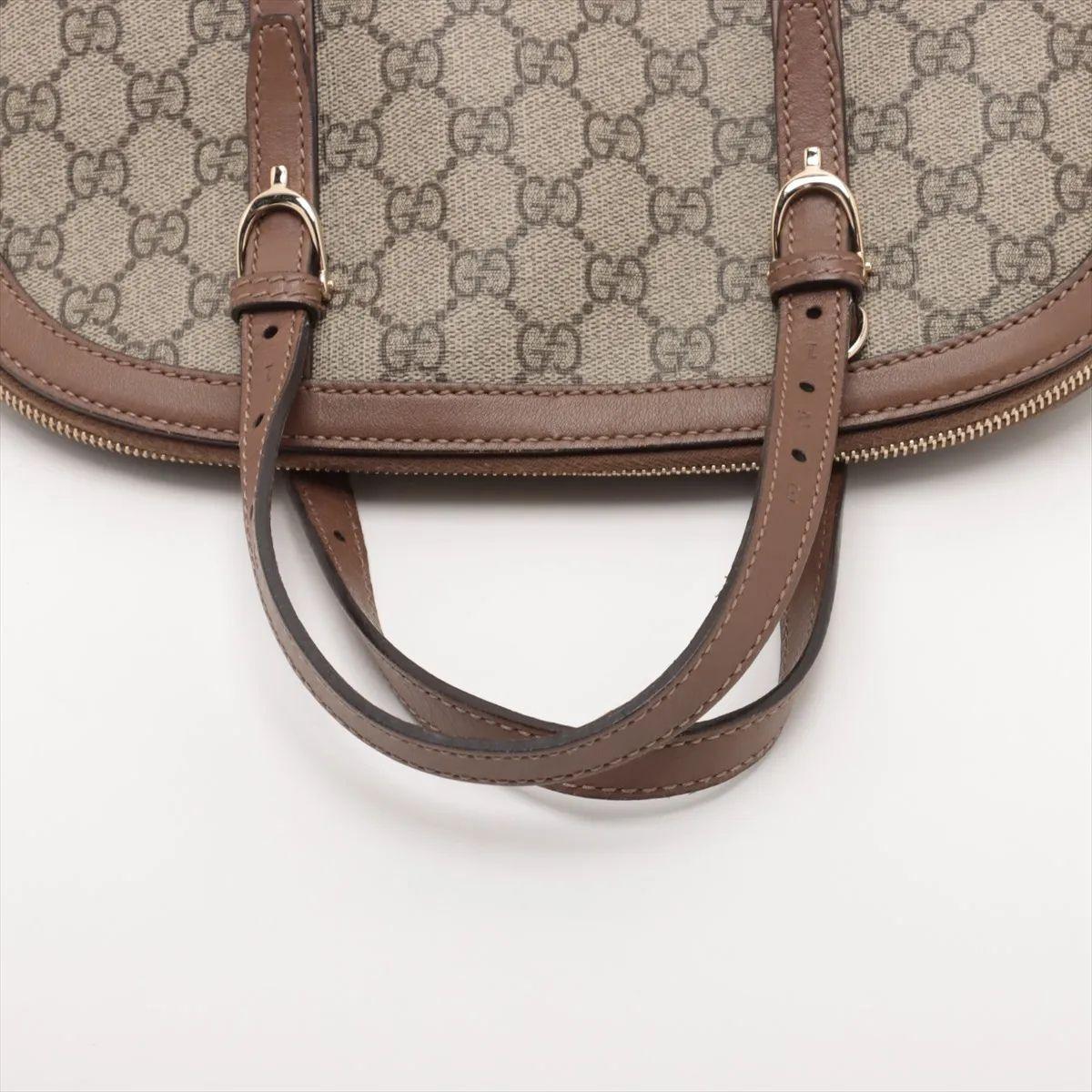 Bolso de piel Gucci GG Supreme Marrón en venta 2