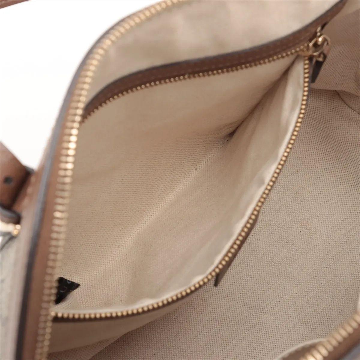 Bolso de piel Gucci GG Supreme Marrón en venta 4