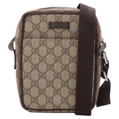 Gucci GG Supreme Leder-Umhängetasche in Beige