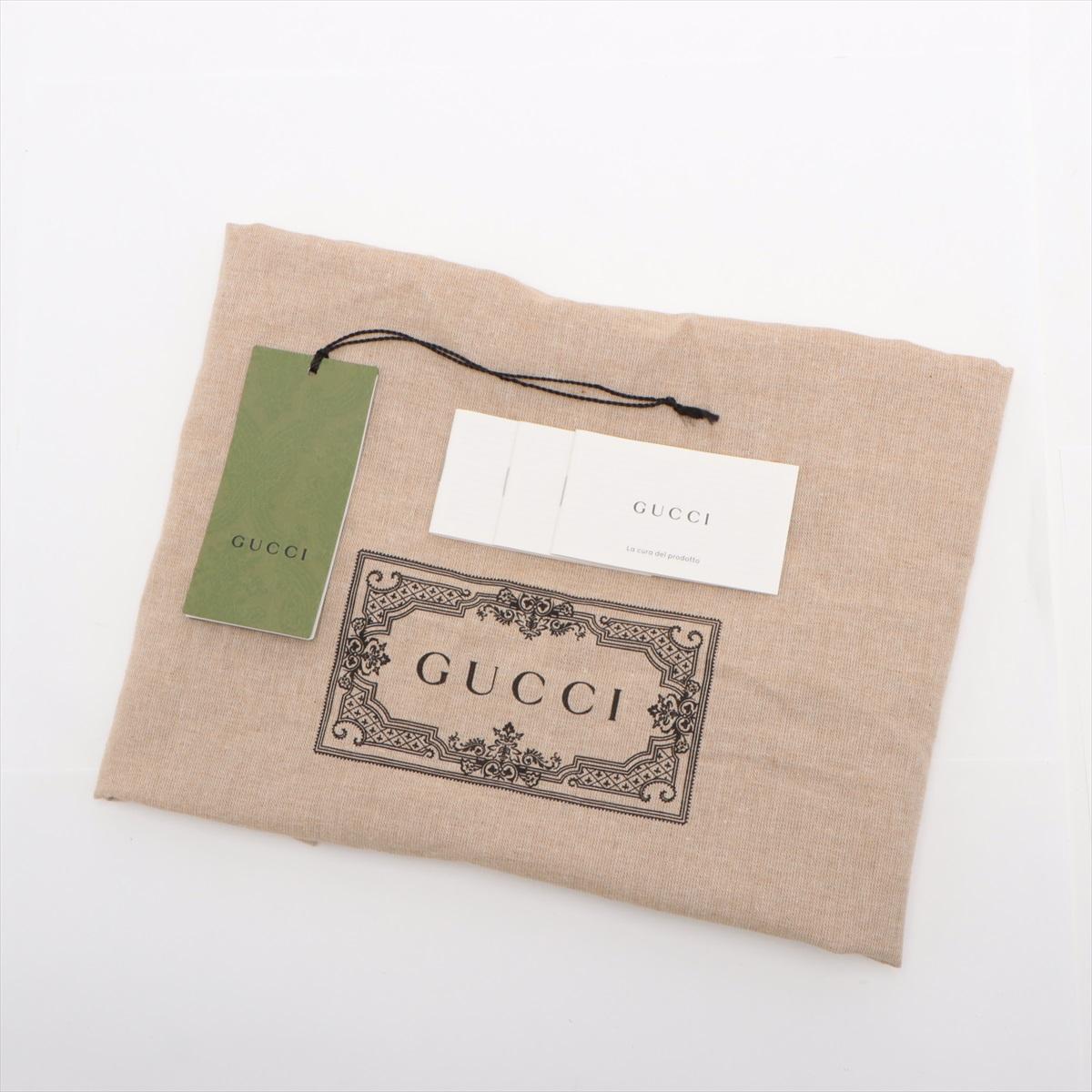 Gucci GG Supreme Leather Two-Way Business Briefcase Beige×Brown 10