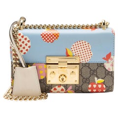 Gucci GG Supreme Les Pommes Padlock Small Shoulder Bag