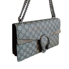 Gucci GG Supreme Medium Dionysus Shoulder Bag Taupe