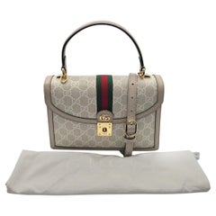 Gucci GG Supreme Medium Ophidia Top Handle Bag