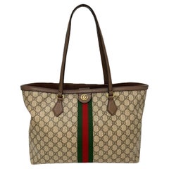 Gucci Beige/Brown GG Canvas and Leather Medium Abbey Shoulder Bag at  1stDibs