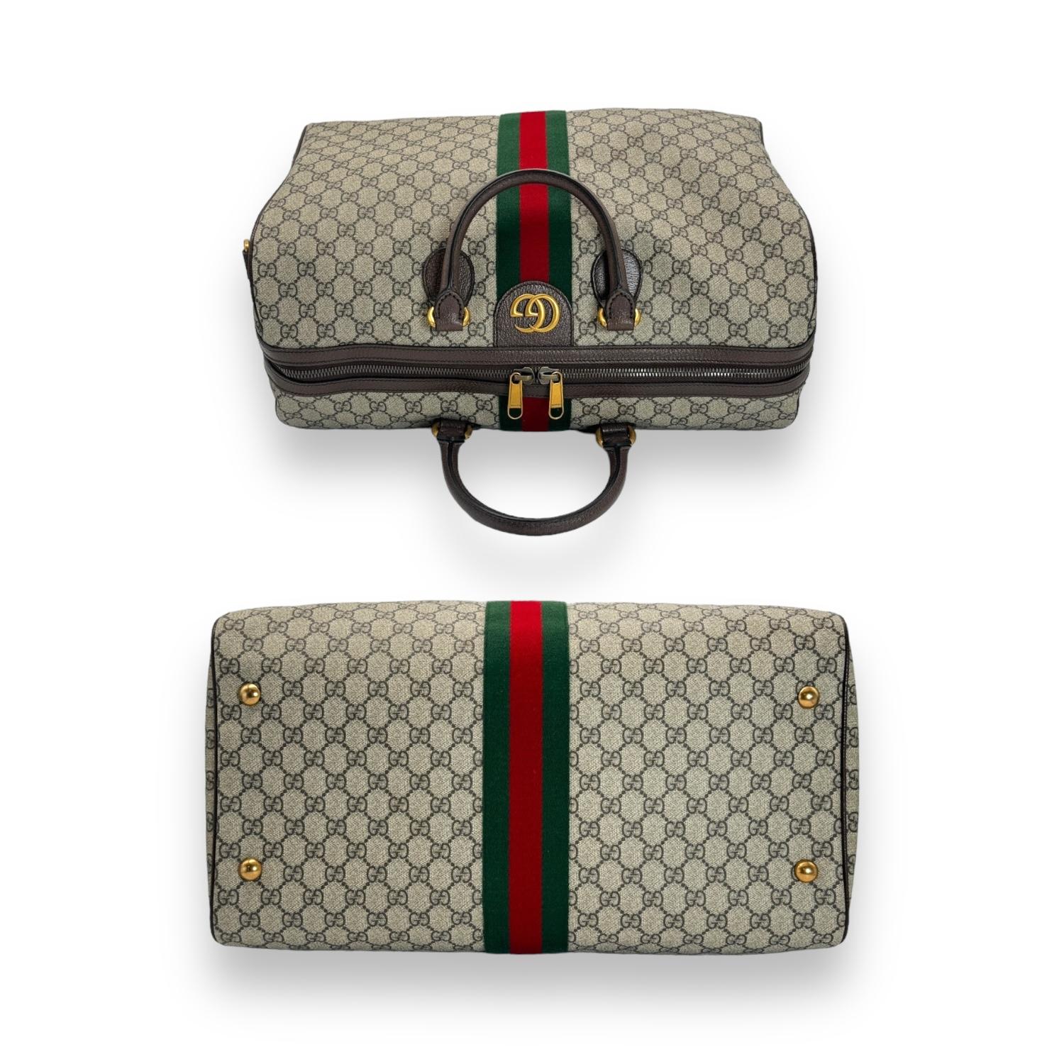 da uomo o donna Gucci GG Supreme Medium Savoy Duffle Bag