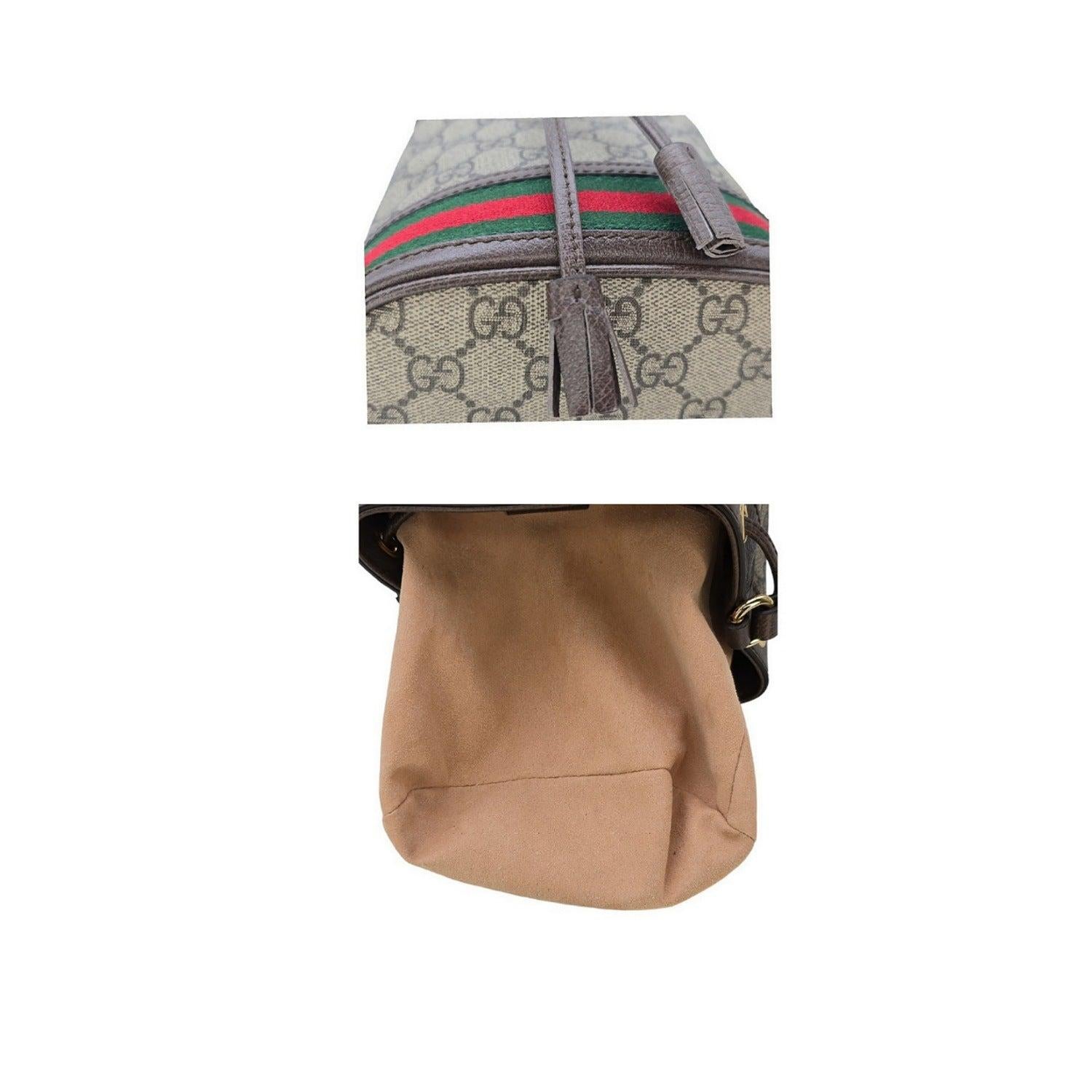Gucci GG Supreme Mini Ophidia Bucket Bag For Sale 3