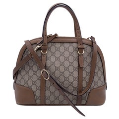 Gucci GG Supreme Monogram Canvas and Leather Small Nice Dome Bag