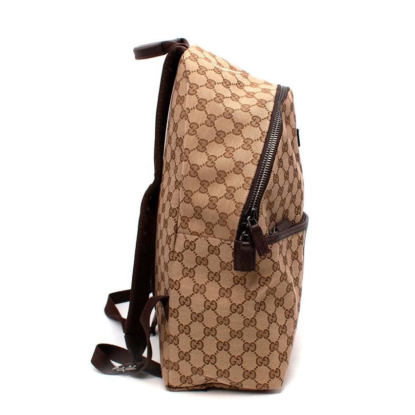 gucci gg supreme pattern backpack