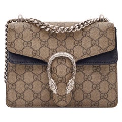 Gucci GG Supreme Monogram Dionysus Mini Bag Black