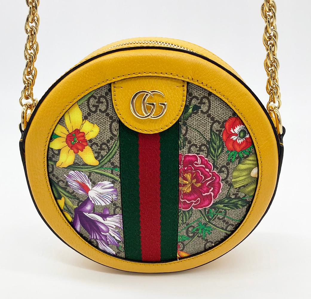 gucci bag with yellow strap