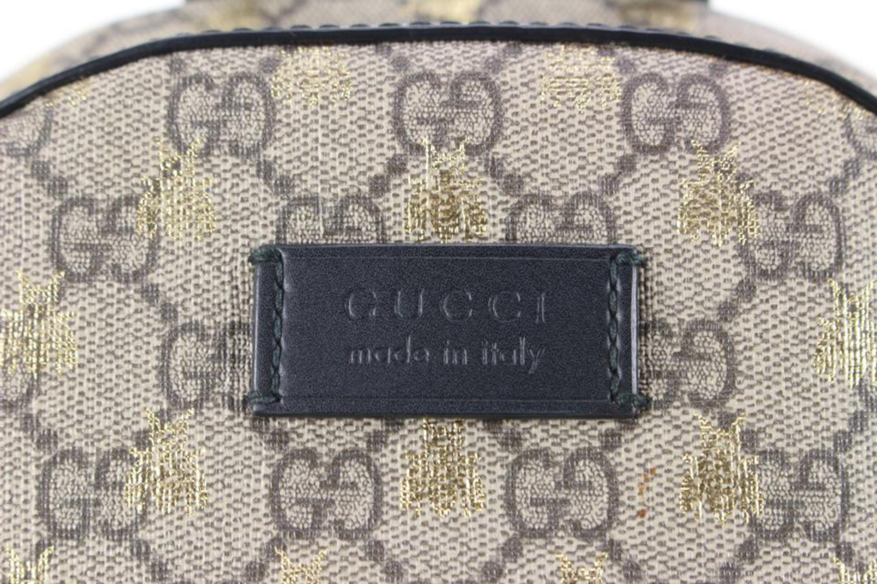 Gucci backpack gold bees discount